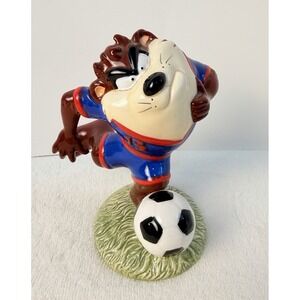 Rare Warner Bros Taz Tasmanian Devil 1994 World Cup Soccer Porcelain Figure VTG